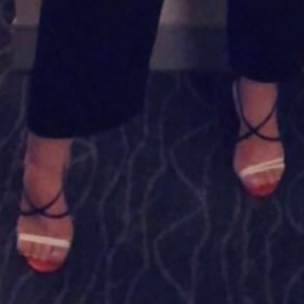 Christian Louboutin Colorblock Crossover Sandals - Picture 5 of 5